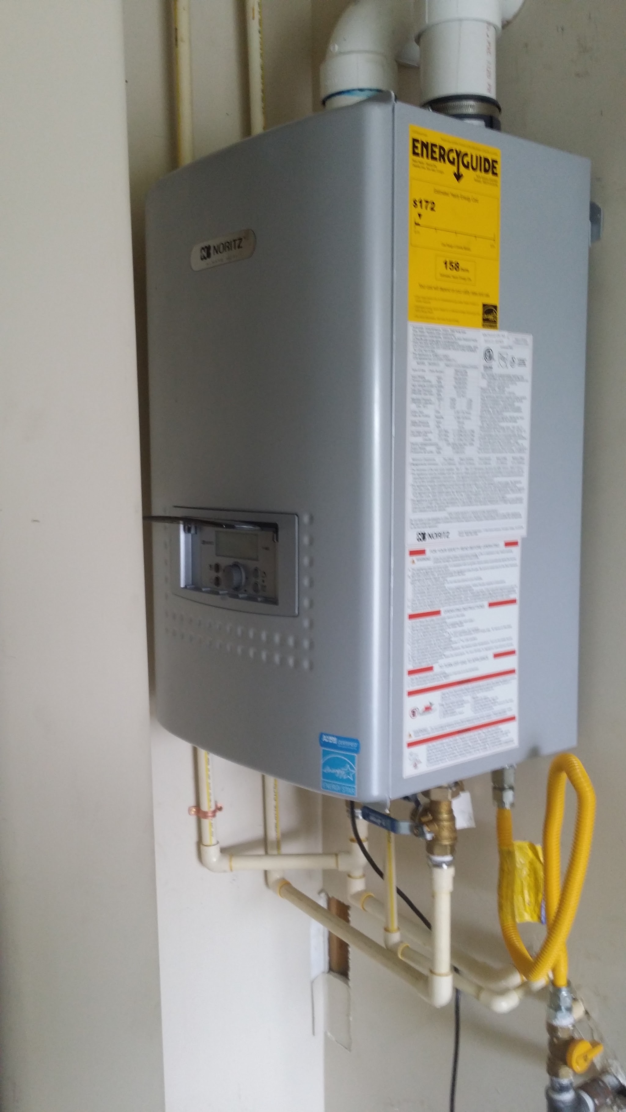 Tankless water heater installation by Plumbmasters of Atlanta